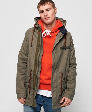 Superdry Aviator Rookie Parka Férfi Kabát Khaki | HOISF3674